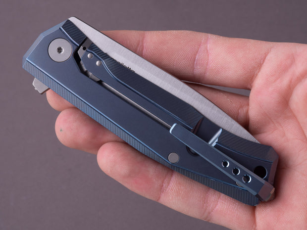 lionSTEEL - Folding Knife - Frame Lock - MYTO - M390 - 85mm - Titanium Blue