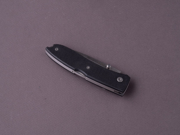 lionSTEEL - Folding Knife - Opera 74mm - D2 - Lock Back - Black G10
