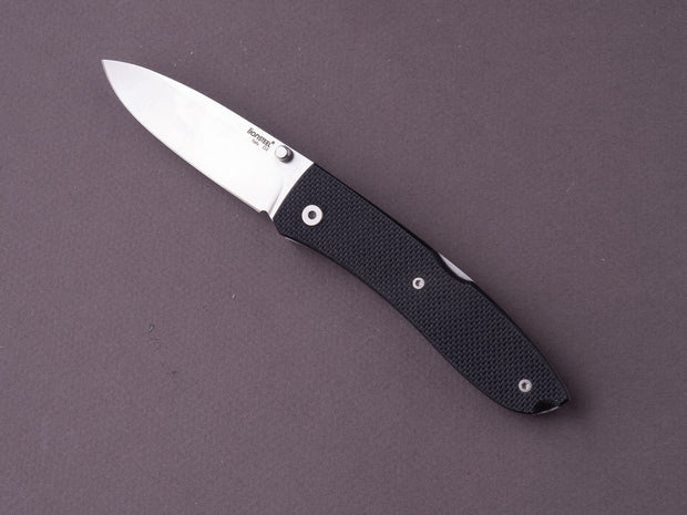 lionSTEEL - Folding Knife - Opera 74mm - D2 - Lock Back - Black G10