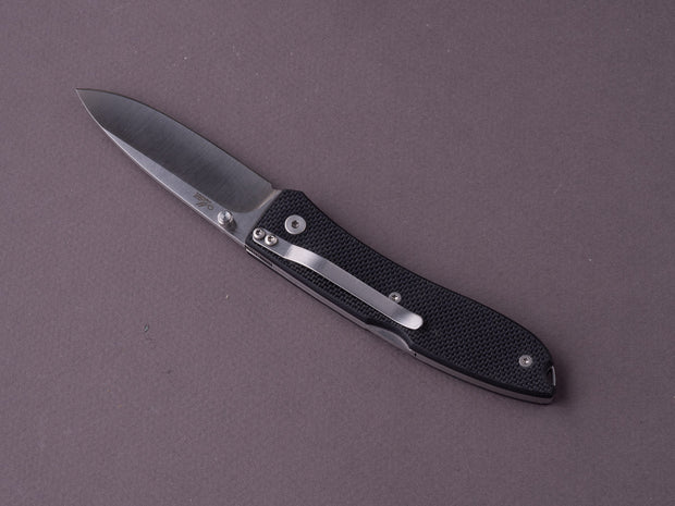 lionSTEEL - Folding Knife - Opera 74mm - D2 - Lock Back - Black G10