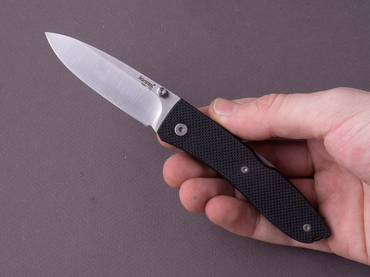 lionSTEEL - Folding Knife - Opera 74mm - D2 - Lock Back - Black G10