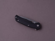 lionSTEEL - Folding Knife - TRE - 74mm - M390 - Frame Lock - Black G10 & Titanium - Stonewashed