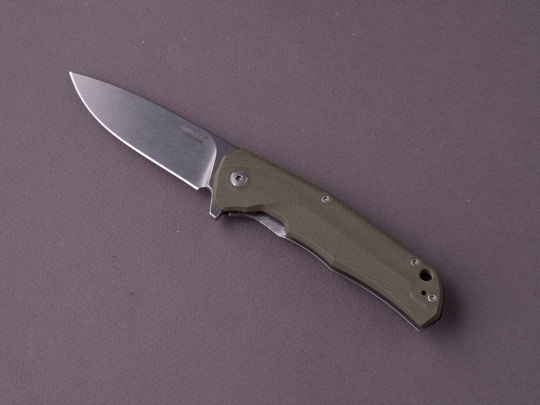 lionSTEEL - Folding Knife - TRE - 74mm - M390 - Frame Lock - Green