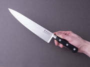K Sabatier - Authentique 1834 Ltd - Inox 8" Chef Knife - Leather Sheath