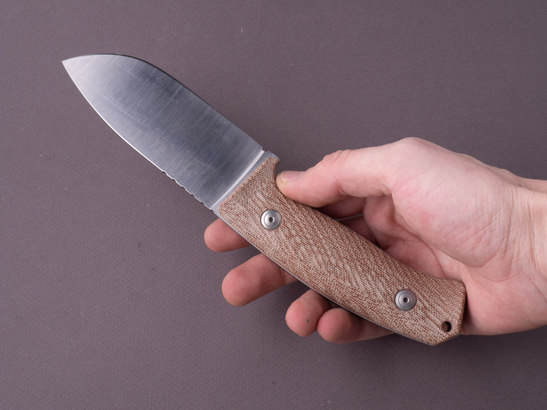 lionSTEEL - Fixed Blade - M3 - Niolox - 105mm - Canvas Micarta