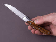Coutellerie Chambriard - Le Thiers "Mi-Jo" - Folding Knife - Pistachio Wood Handle - Button Lock