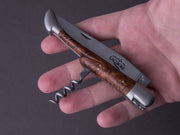 Forge De Laguiole - 12cm - 2 Piece Folding Knife - Spring System - Thuya Handle