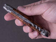 Forge De Laguiole - 12cm - 2 Piece Folding Knife - Spring System - Thuya Handle