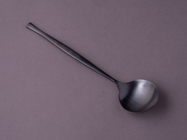 Belo Inox - Flatware - Luna Sauce Spoon - Matt Black Titanium