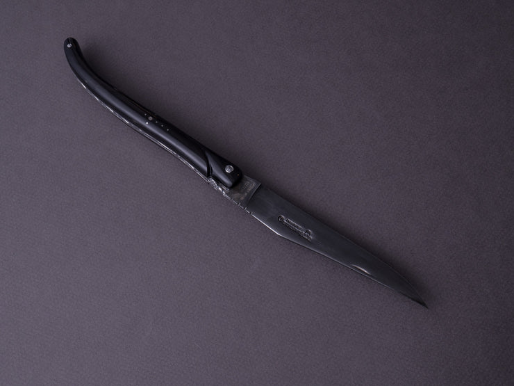 Laguiole en Aubrac - Folding Knife - 14cm Laguiole - Black Horn Handle