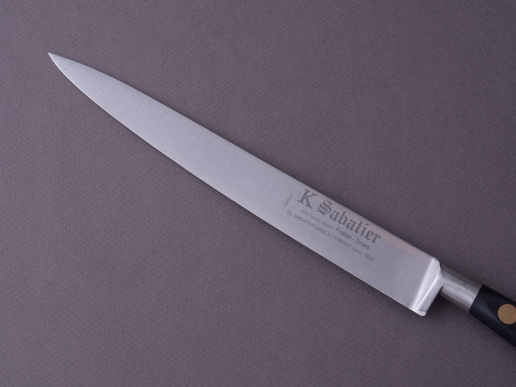 K Sabatier - Authentique - Carbon - 8" Slicer - Western Handle