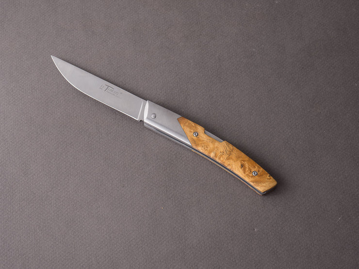 *Fontenille-Pataud - Folding Knife - Le Thiers Advance - Amboyna Burl