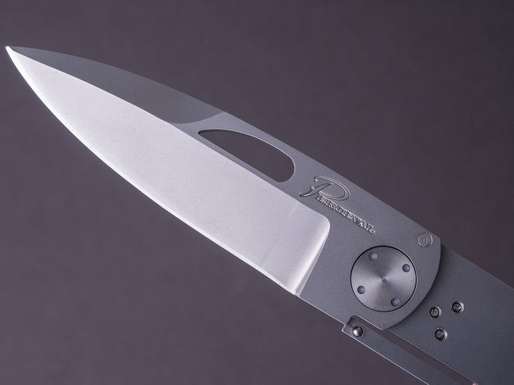 Perceval - T45 Folding Knife - Liner Lock - Silver