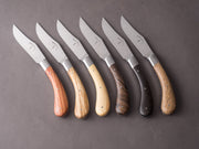Fontenille-Pataud - Steak/Table Knives - Capuchadou - Set of 6 - Assorted Wood