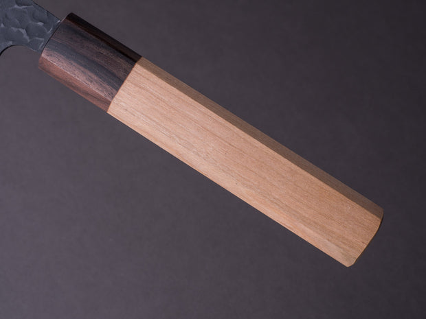 Hitohira - Futana - Super Blue - Kurouchi Tsuchime - 165mm Nakiri - Cherry Handle