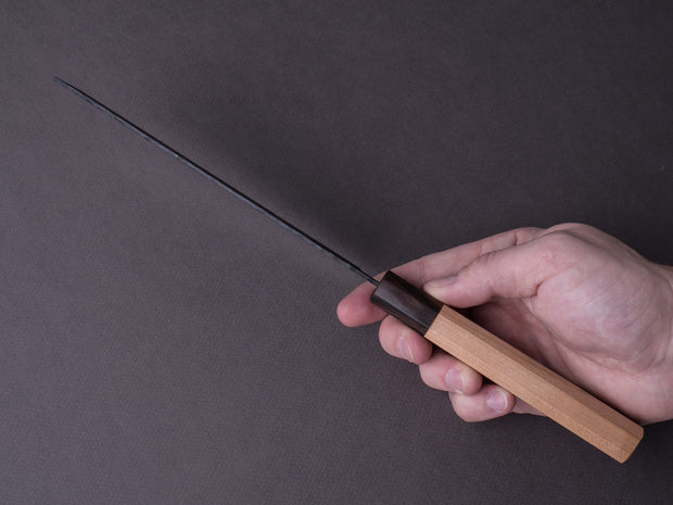 Hitohira - Futana - Super Blue - Kurouchi Tsuchime - 165mm Nakiri - Cherry Handle