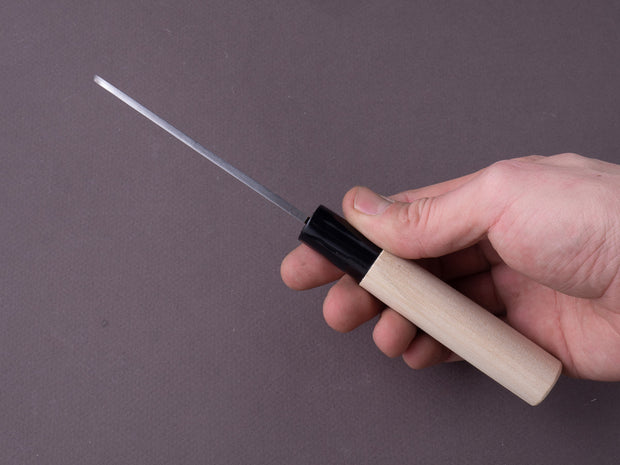 Mumei - Yellow Steel - 105mm Nagoya Saki - Poplar Handle