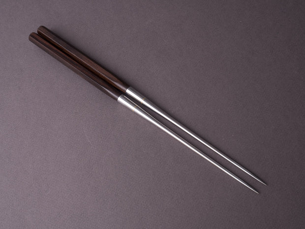 Hitohira - Moribashi Plating Chopsticks - 135mm - Hexagonal Ebony