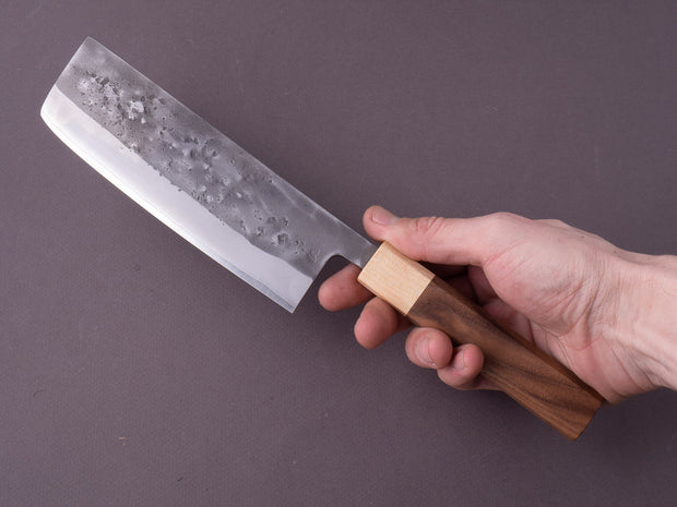 Hitohira - TD - SLD - Nashiji - 165mm Nakiri - Walnut Handle