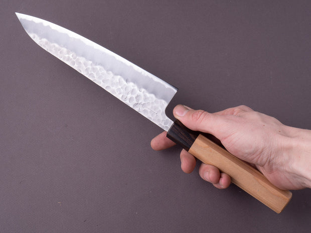 Hitohira - Futana - White #2 - Migaki Tsuchime - 210mm Gyuto - Cherry Handle