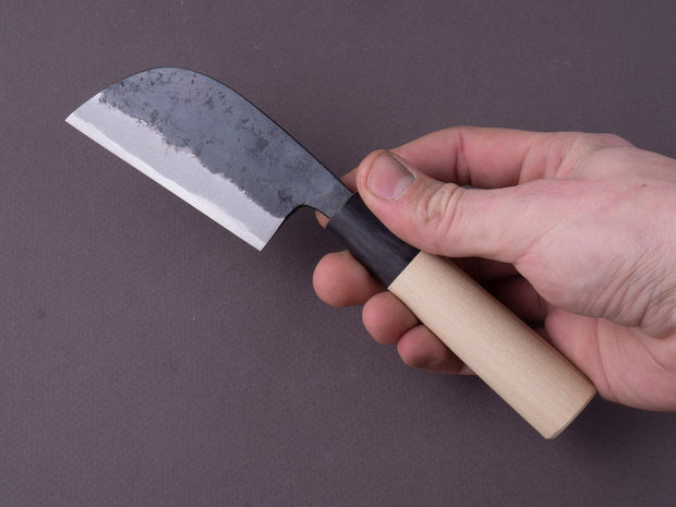 Hitohira - Tosa - White #2 Kurouchi - 80mm Japanese "Paring" Knife - Magnolia Handle