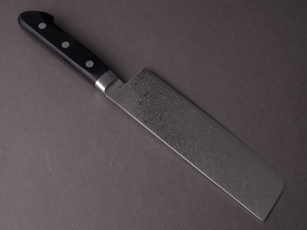 Hitohira - HG - Damascus - 165mm Nakiri - Western Handle