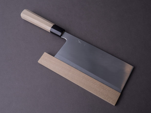 Hitohira - Togashi - White #1 - Stainless Clad - 180mm Chinese Cleaver - Ho Wood Handle