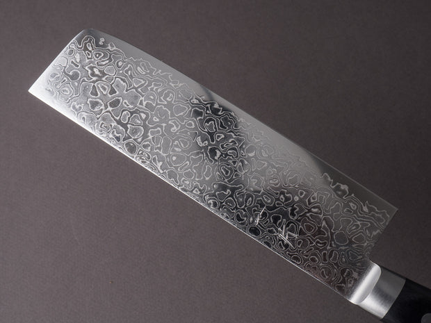 Hitohira - HG - Damascus - 165mm Nakiri - Western Handle