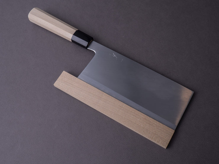 Hitohira - Togashi - White #1 - Stainless Clad - 180mm Chinese Cleaver - Ho Wood Handle