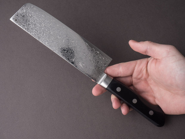 Hitohira - HG - Damascus - 165mm Nakiri - Western Handle