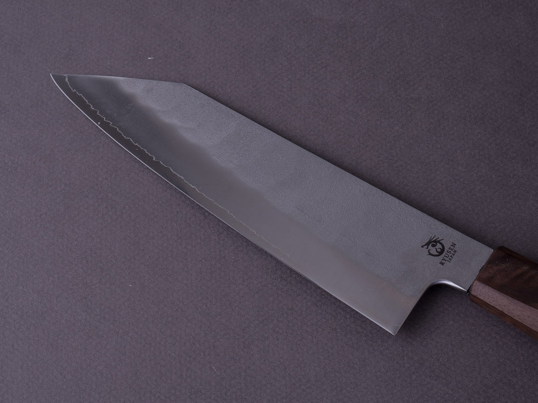 【新品未使用】RYUSEN テーブルナイフ 2本セット RYUSEN - BLAZEN RYU WA - SG2 Nashiji - 175mm Bunka - Walnut
