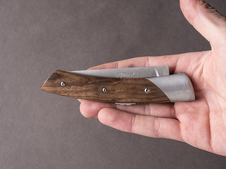 Coutellerie Chambriard - Le Thiers "Trappeur" - Folding Knife - Walnut Handle - Button Lock