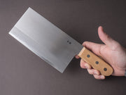 Hitohira - Togashi - White #1 - Stainless Clad - 180mm Chinese Cleaver - Gumi Handle