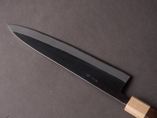 Hitohira - TD - Blue #2 - Stainless Clad Kurouchi - 210mm Gyuto - Walnut Handle