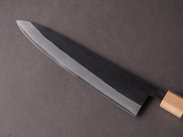 Hitohira - TD - Blue #2 - Stainless Clad Kurouchi - 210mm Gyuto - Walnut Handle