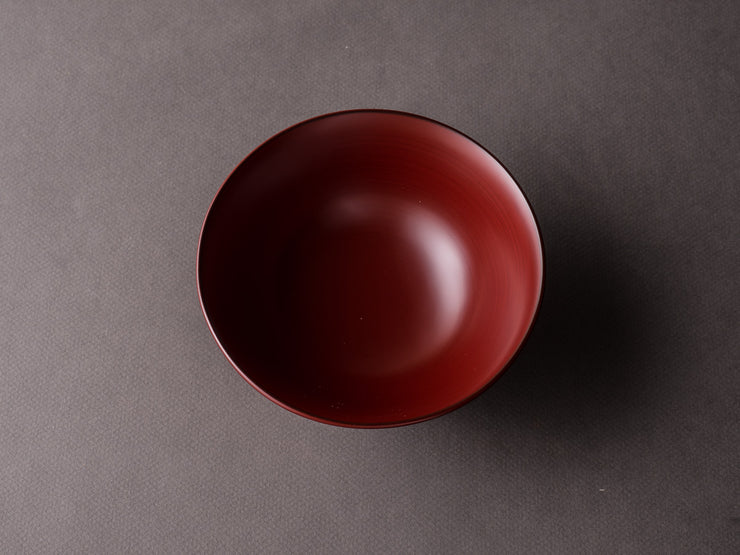 Komon - Tomoaki Nakano - Urushi Lacquerware - Wide Bowl - Red