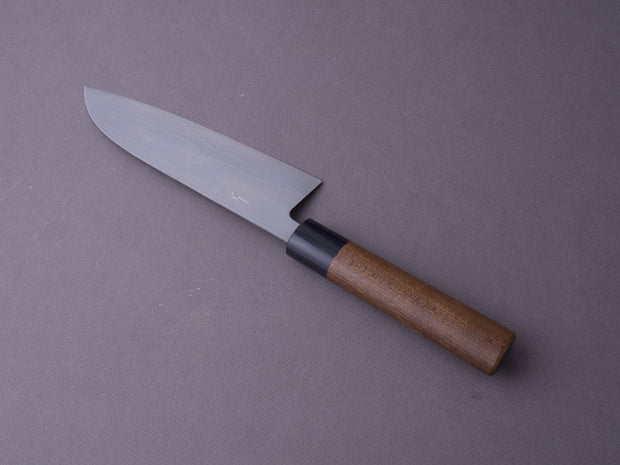 Hitohira - GR - Blue #2 - Damascus - 165mm - Santoku - Rosewood Handle