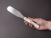 Ateco - Pastry Spatula - Straight 6" - Rounded Tip - White Handle