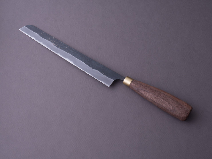 Daitoku - Blue #2 Kurouchi - 240mm Bread Knife - Walnut Handle