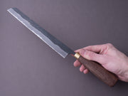 Daitoku - Blue #2 Kurouchi - 240mm Bread Knife - Walnut Handle