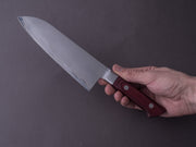 Goko Hamono - Kogetsu - Mono White #1 - 180mm Santoku - Western Handle