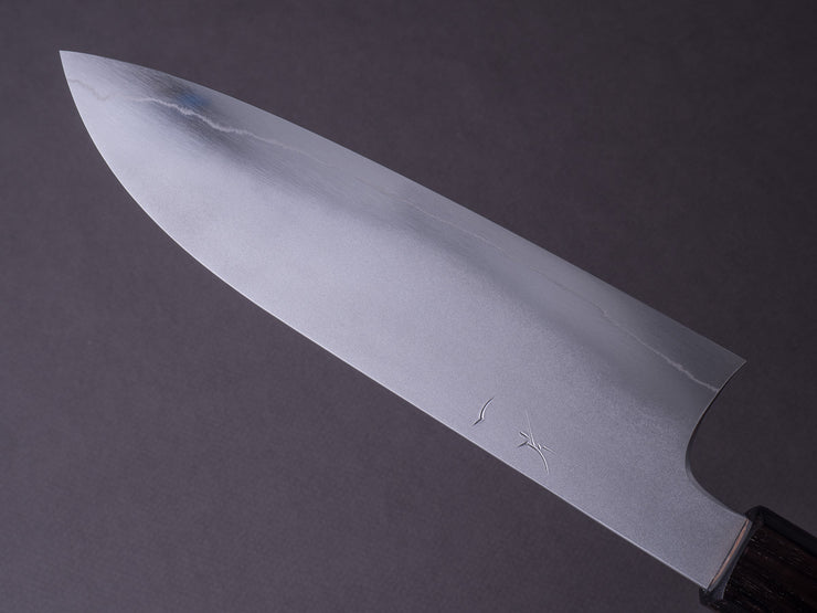 Hitohira - Kikuchiyo x Yohei - Ginsan - Kasumi - 180mm Santoku - Cherry Wood Handle