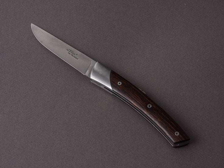 Coutellerie Chambriard - Le Thiers "Mi-Jo" - Folding Knife -  Arizona Desert Iron Wood Handle - Button Lock