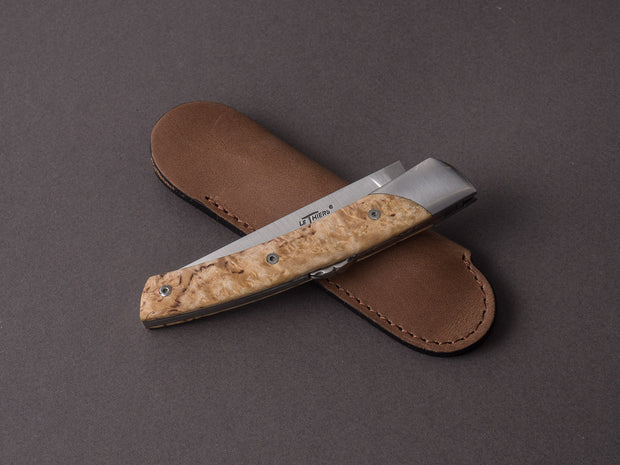 Coutellerie Chambriard - Le Thiers "Mi-Jo" - Folding Knife - Birch Wood Handle - Button Lock