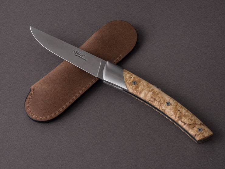 Coutellerie Chambriard - Le Thiers "Mi-Jo" - Folding Knife - Birch Wood Handle - Button Lock