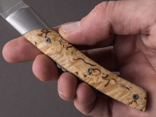 Coutellerie Chambriard - Le Thiers "Mi-Jo" - Folding Knife - Birch Wood Handle - Button Lock