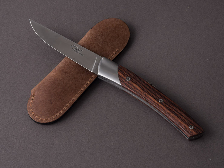 Coutellerie Chambriard - Le Thiers "Mi-Jo" - Folding Knife - Violet Wood Handle - Button Lock