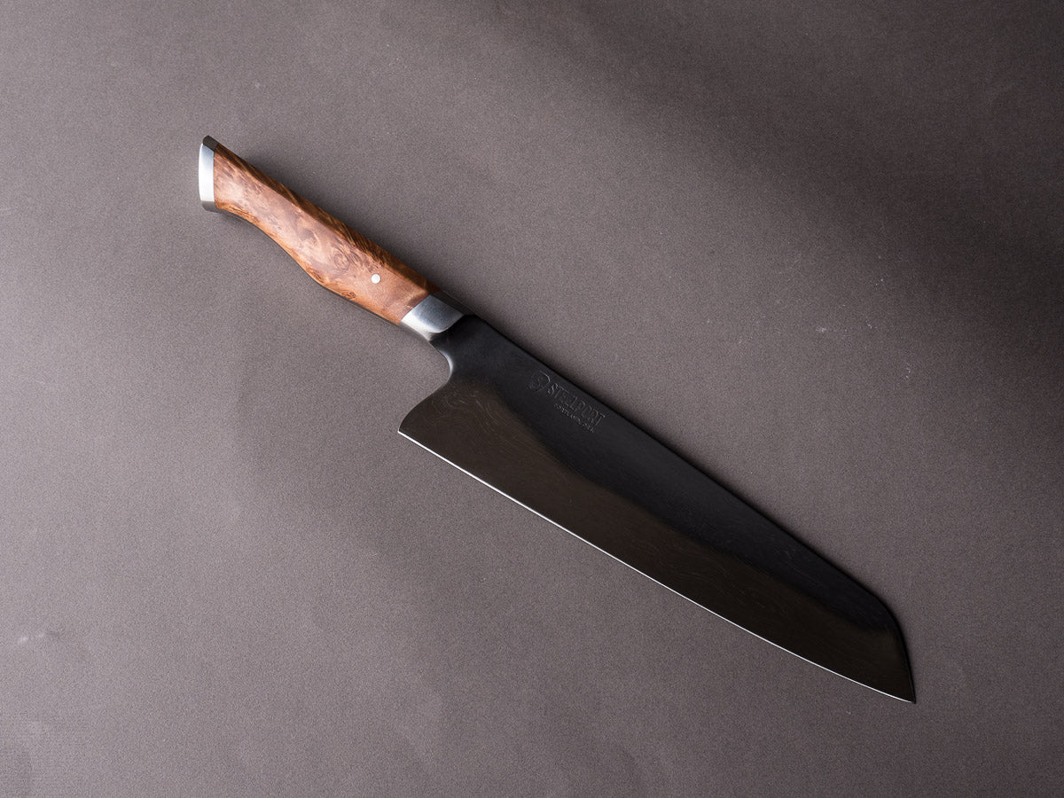 Steelport 8” Chef Knife 52100 Carbon Steel Stabilized Maple – Bernal Cutlery