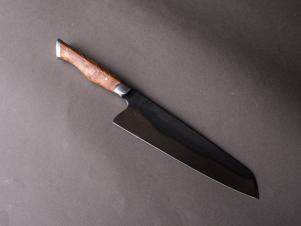 STEELPORT Knife Co. - 52100 Differentially Hardened - 8" Chef Knife - Integral Bolster Maple Burl Handle