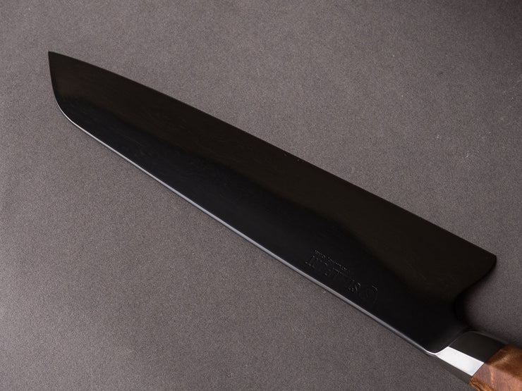 Pure Black Chef's Knife by Stelton :: NoGarlicNoOnions: Restaurant